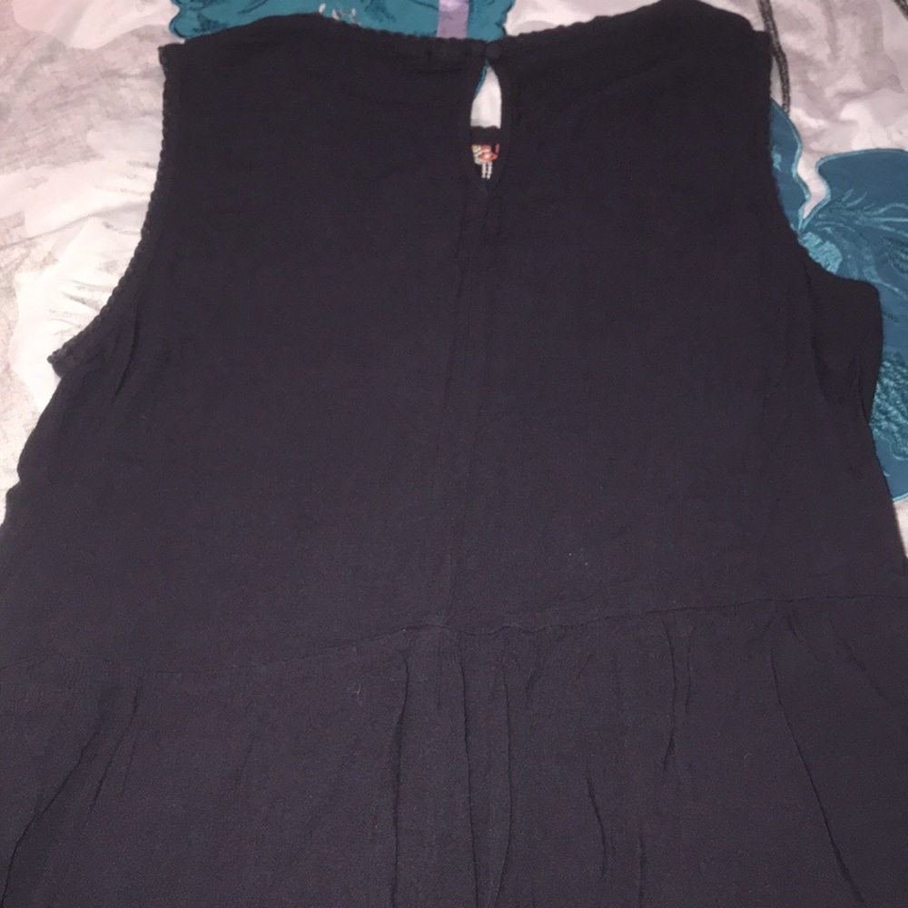 Navy patterned blouse - Picture 2 of 3